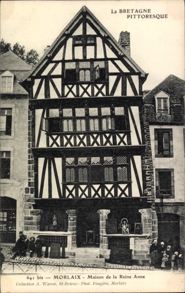 PC Morlaix Finistère, half-timbered house, Maison de la Reine Anne, architecture
