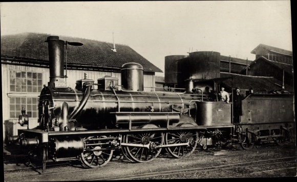Photo French Railway, budget, steam locomotive No. 2206