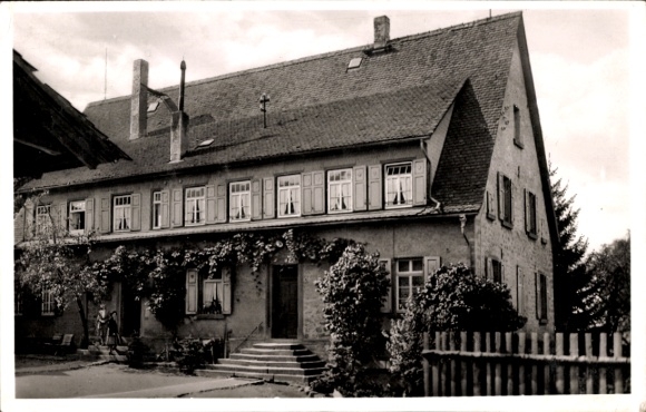 Postcard Fürth im Odenwald, Landhaus A. Schäfer, Pension Kräckelbacher Hof