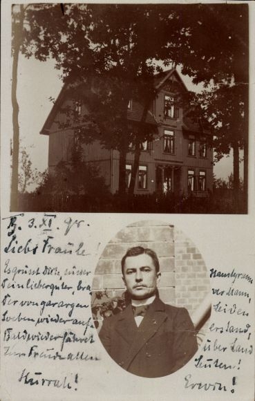 Photo Postcard Beedenbostel in Lower Saxony, residential building
