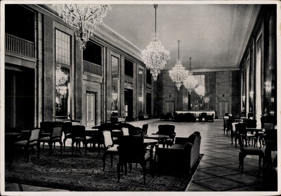 Sammelbild Adolf Hitler, Berlin Charlottenburg, Dt. Opernhaus, Foyer, Sammelwerk Nr. 15 Bild 115