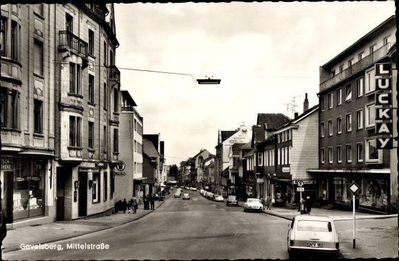 Ak Gevelsberg in het Ruhrgebied, Mittelstrasse