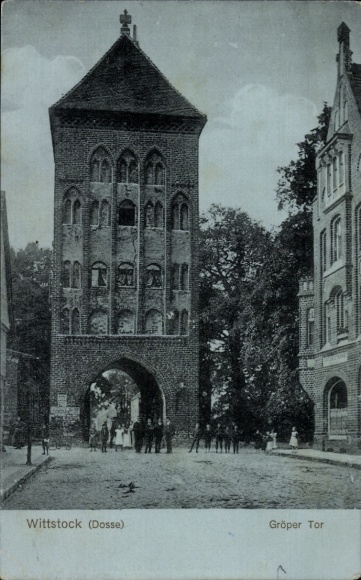 Postcard Wittstock Dosse in the Prignitz, Gröper Tor
