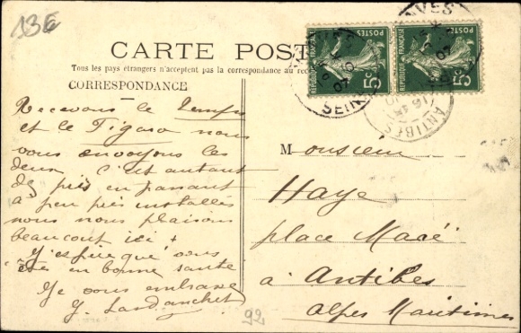 Postcard Vanves Hauts-de-Seine, Rue de la République