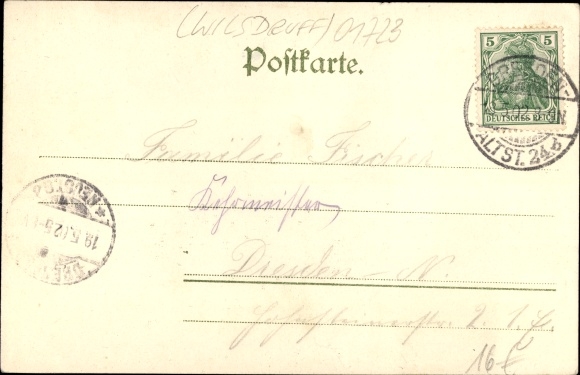 Postcard Landberg Herzogswalde Wilsdruff Sachsen, Gasthof