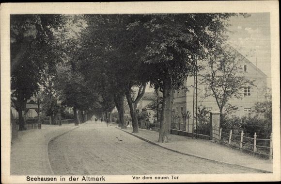 Ak Seehausen in der Altmark, Vor dem neuen Tor