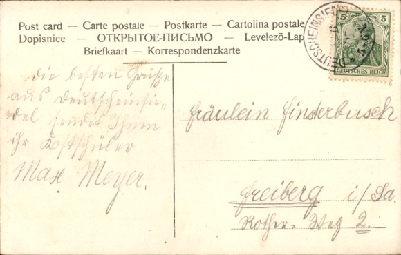 Luna Postcard Deutscheinsiedel Deutschneudorf in the Ore Mountains, general view