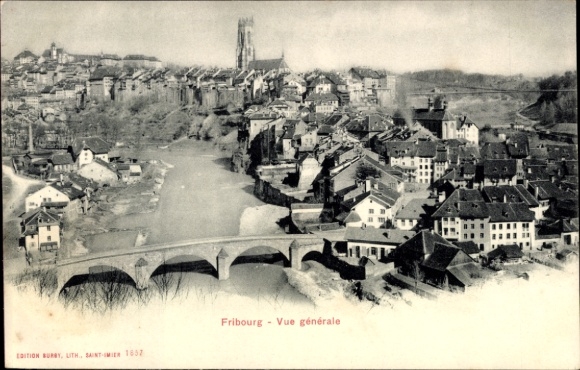 KP Fribourg Freiburg City Switzerland, widok ogólny