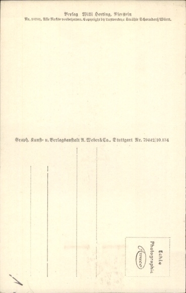 Postcard Nierstein am Rhein, aerial photograph
