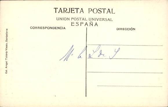Postcard Poblet Tarragona Catalonia, Monasterio de side aisle of the main church, black and white photo