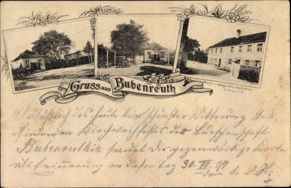 Ansichtkaart Bubenreuth Midden-Franken, herberg