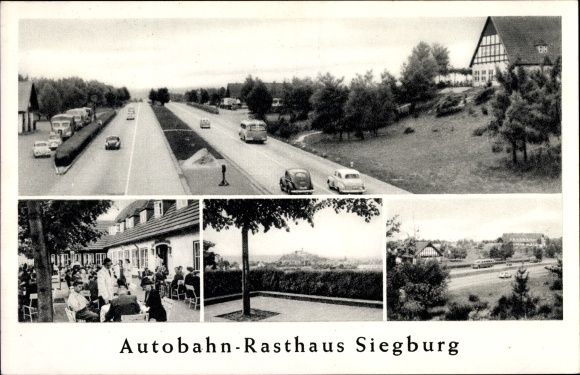 Ak Siegburg im Rhein Sieg Kreis, Autobahn Rasthaus, Pächter F. Linden