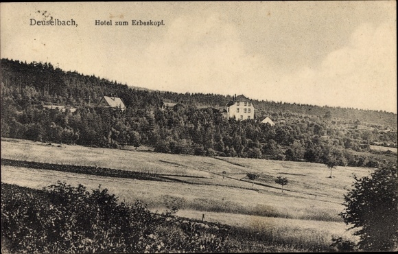 Postcard Deuselbach Rhineland Palatinate, Hotel zum Erbeskopf