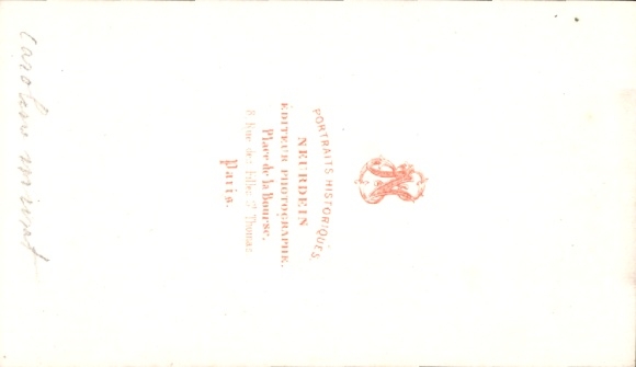 Carte de Visite Caroline Murat, Queen of Naples, sister of Napoleon Bonaparte