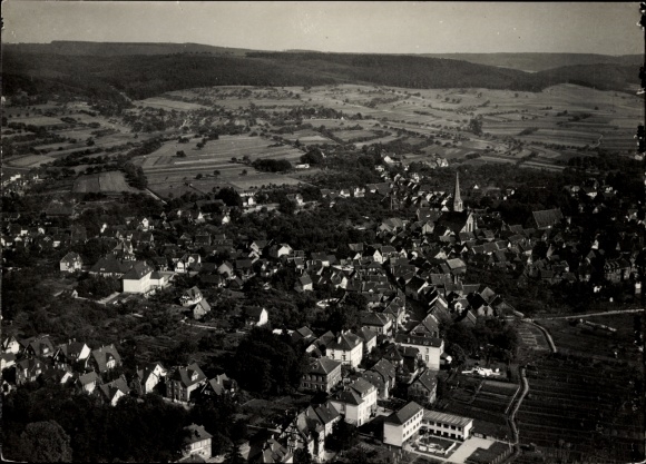 Postcard Michelstadt im Odenwald, city view of Michelstadt im Odenwald.