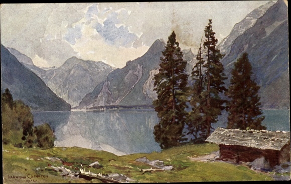 Kunstenaarskaart Compton, Edward Harrison, Königssee Kessel