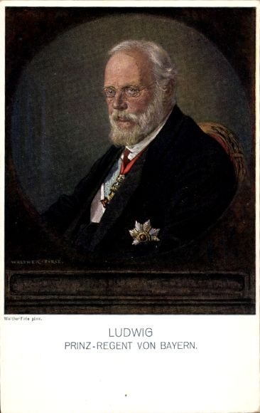Artist Postcard Firle, Walther, Prince Ludwig of Bavaria, King Ludwig III, portrait