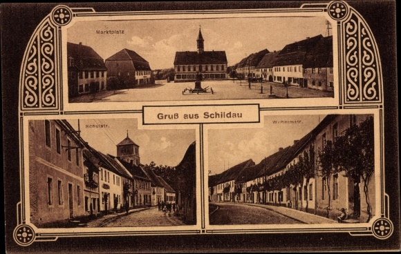 KP Schildau w Saksonii, rynek, Schulstrasse