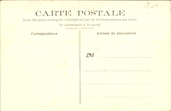 Ansichtkaart Parijs 17e eeuw, Boulevard Pereire, school Duvignau de Lanneau, recreatieterrein