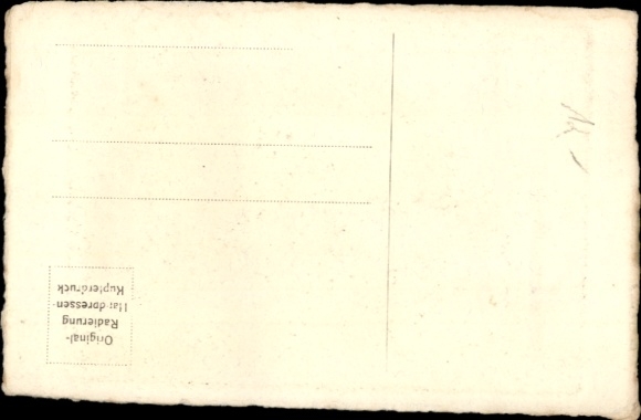 PC Bad Kösen Naumburg an der Saale, castle view, Rudelsburg ruins, drawing by Carl Jender...