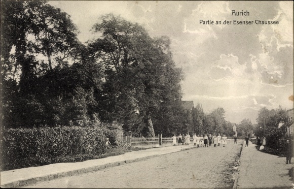 Postcard Aurich in Ostfriesland, Esenser Chaussee