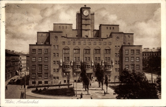 KP Vienna 10., widok na Amalienbad, dziedziniec