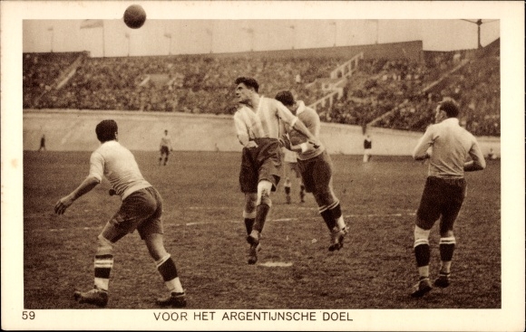 Postcard Olympia 1928, For the Argentinian Goal, Fußballspiel