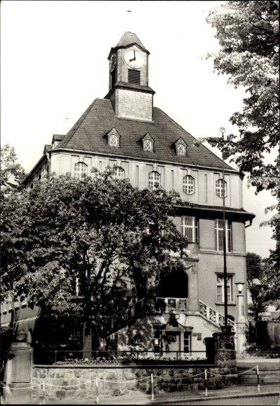 Ak Lugau Erzgebirge, Rathaus