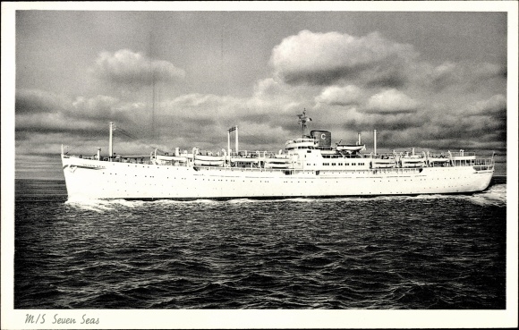 Postcard Steamboat MS Seven Seas, Europa Canada Line