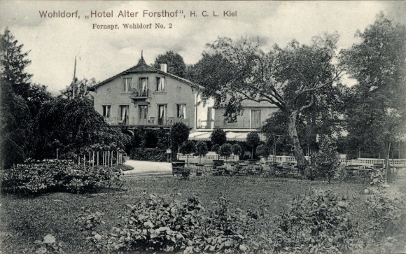 Ansichtkaart Hamburg Wandsbek Wohldorf, Hotel Alter Forsthof
