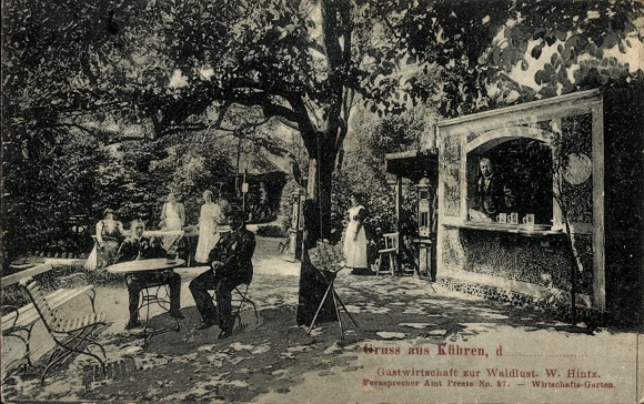 Postcard Kühren in Schleswig Holstein, inn at Waldlust