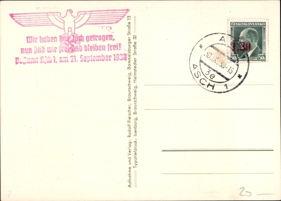 Postcard Staff Leader of the HJ Hartmann Lauterbacher, Hitler Youth