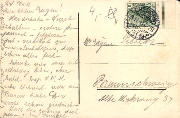 Postcard Dresden ? Pestalozzi PC, Queen
