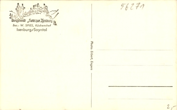 Postcard Isenburg im Sayntal Westerwald, general view