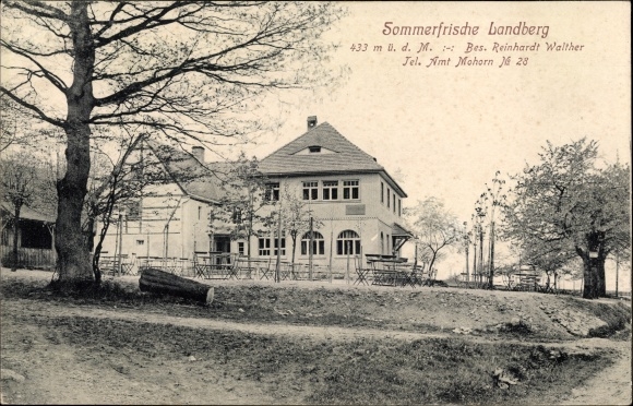 Postcard Herzogswalde Wilsdruff Saxony, Landberg, summer resort, inn Reinhardt Walther