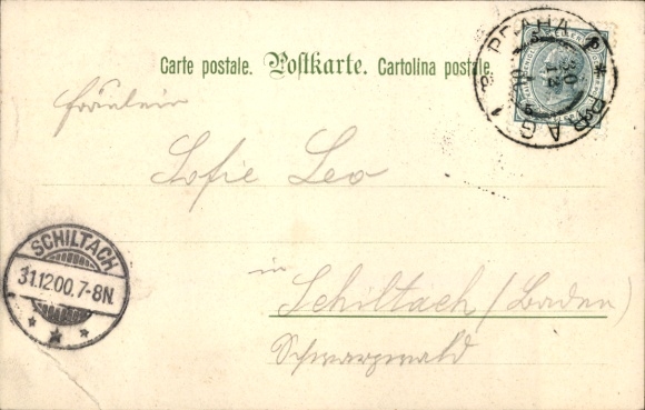 Artist Postcard Döcker, E., New Year, Village Party