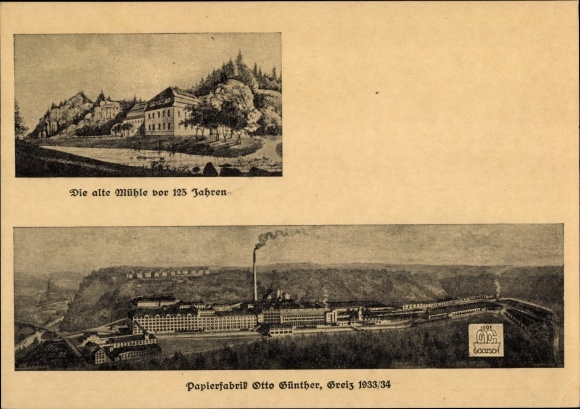 PC Greiz in Vogtland, Otto Günther paper factory 1933/1934, old mill