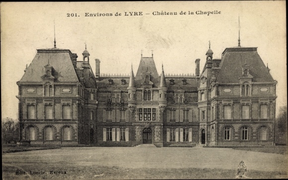Postcard La Neuve Lyre Eure, Chateau de la Chapelle