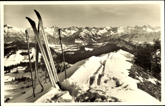 Ak Balderschwang in de bergen Allgäu, Piesenkopf, Oberstdorf
