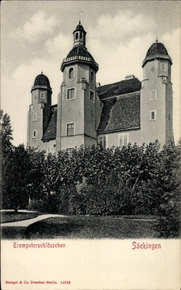 Postcard Bad Säckingen am Hochrhein, Trompeterschlösschen, Architecture, Stengel & Co. Dresden-Berlin
