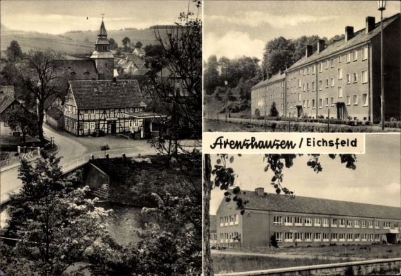 KP Arenshausen Eichsfeld Turyngia, nowy blok, politechnika, stacja benzynowa