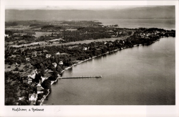 Postcard Kressbronn am Bodensee, aerial photograph