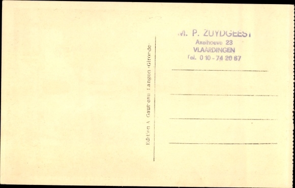 Ansichtkaart Morcenx Landes, treinstation, spoorzijde, spoorweg
