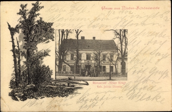 Passepartout PC Berlin Treptow Niederschoeneweide, Restaurant Neuer Krug, owner Julius Dreyer