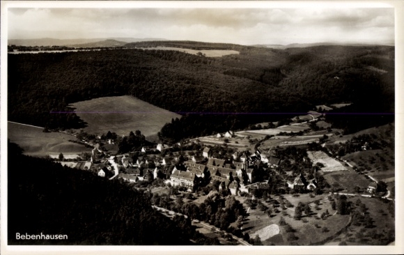 Postcard Bebenhausen Tübingen am Neckar, aerial photograph
