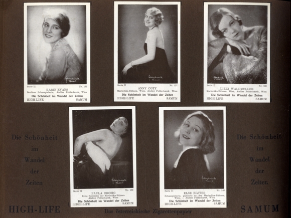 Beauty through the ages I collector&#39;s picture album Samum High-Life cigarette paper and sleeve fa