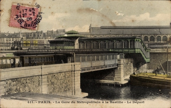 PC Paris XII Reuilly, Gare de la Bastille, Metro
