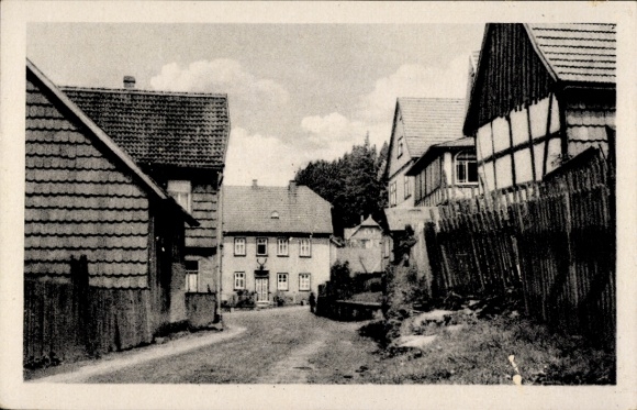 Ak Winterstein Waltershausen in Thüringen, Straße, Häuser