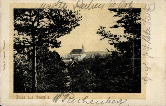 Postcard Neuzelle in Brandenburg, Church