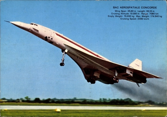 KP Avion supersonique, 100 pasażerów, Air France, Plane Concorde, francuski samolot pasażerski